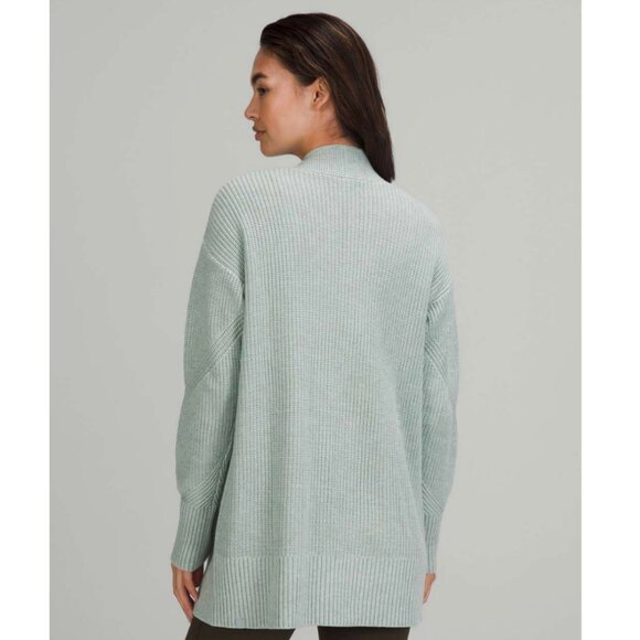 Lululemon Cashmere Knit Wrap Cardigan Sweater Relaxed Fit Open Oversized Long - Picture 4 of 12
